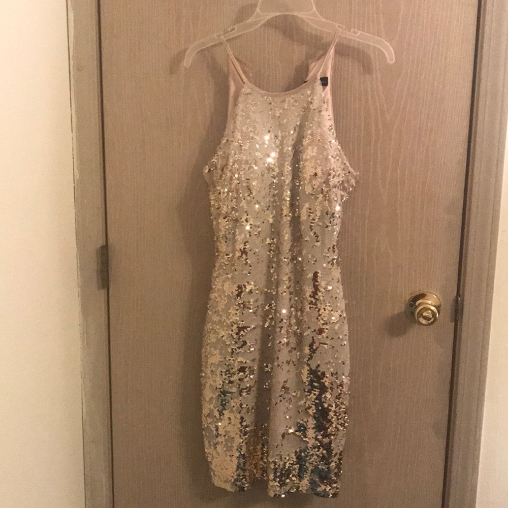 Sequin hearts cocktail dress (Macy’s) Size 9.